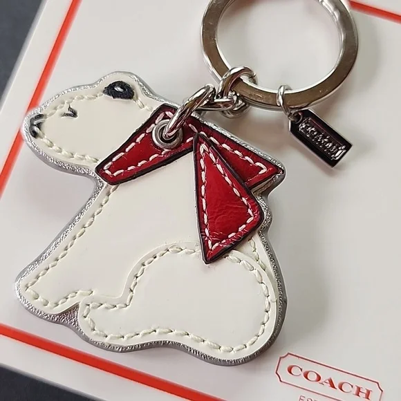 Coach Vintage Polar Bear Keychain Bag Charm With Original Coach Box - Picture 4 of 5